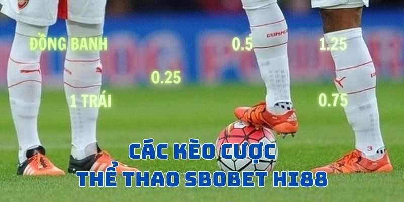 Phát triển mạnh nhất trong sảnh Thể Thao SBOBET Hi88 là game bóng đá